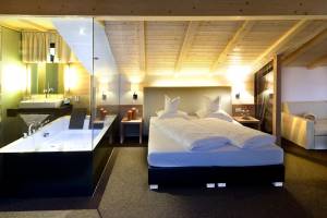 Unsere Wellness Deluxe Suite für Ihren romantischen Urlaub in den Dolomiten.